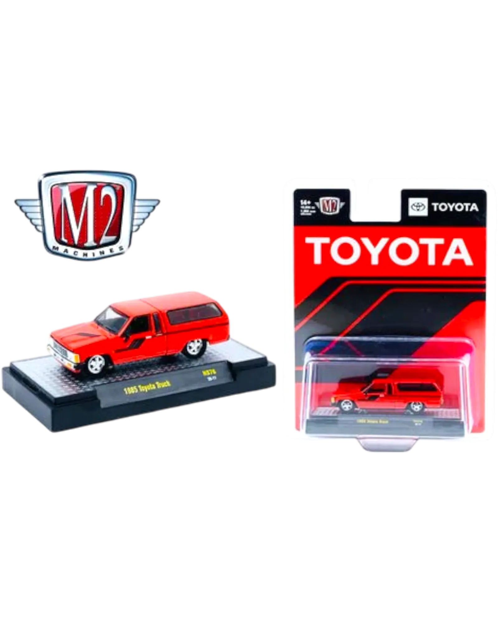M2 Machines Hobby Exclusive 1985 Toyota Truck w/ Camper Shell Red