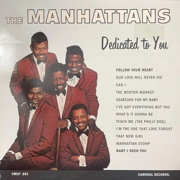 The Manhattans* - Dedicated To You (LP) (Mint (M))