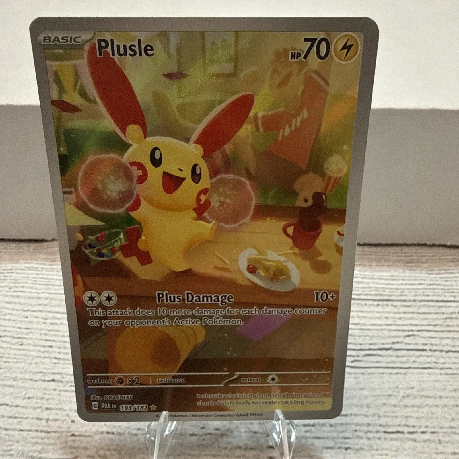 Plusle 193/182 SV04: Paradox Rift Holo Illustration Rare