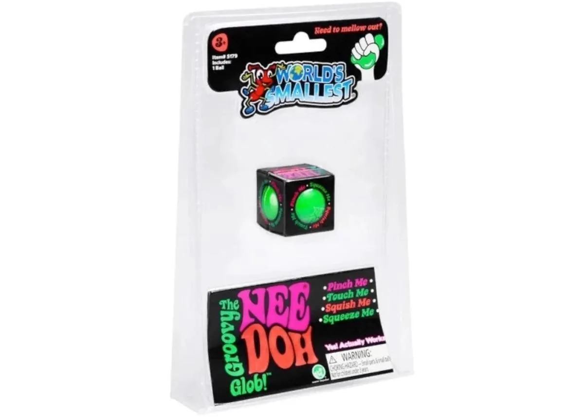 Z NeeDoh Groovy Glob From the World’s Smallest Line Squishy Fidget Toy Assorted Color