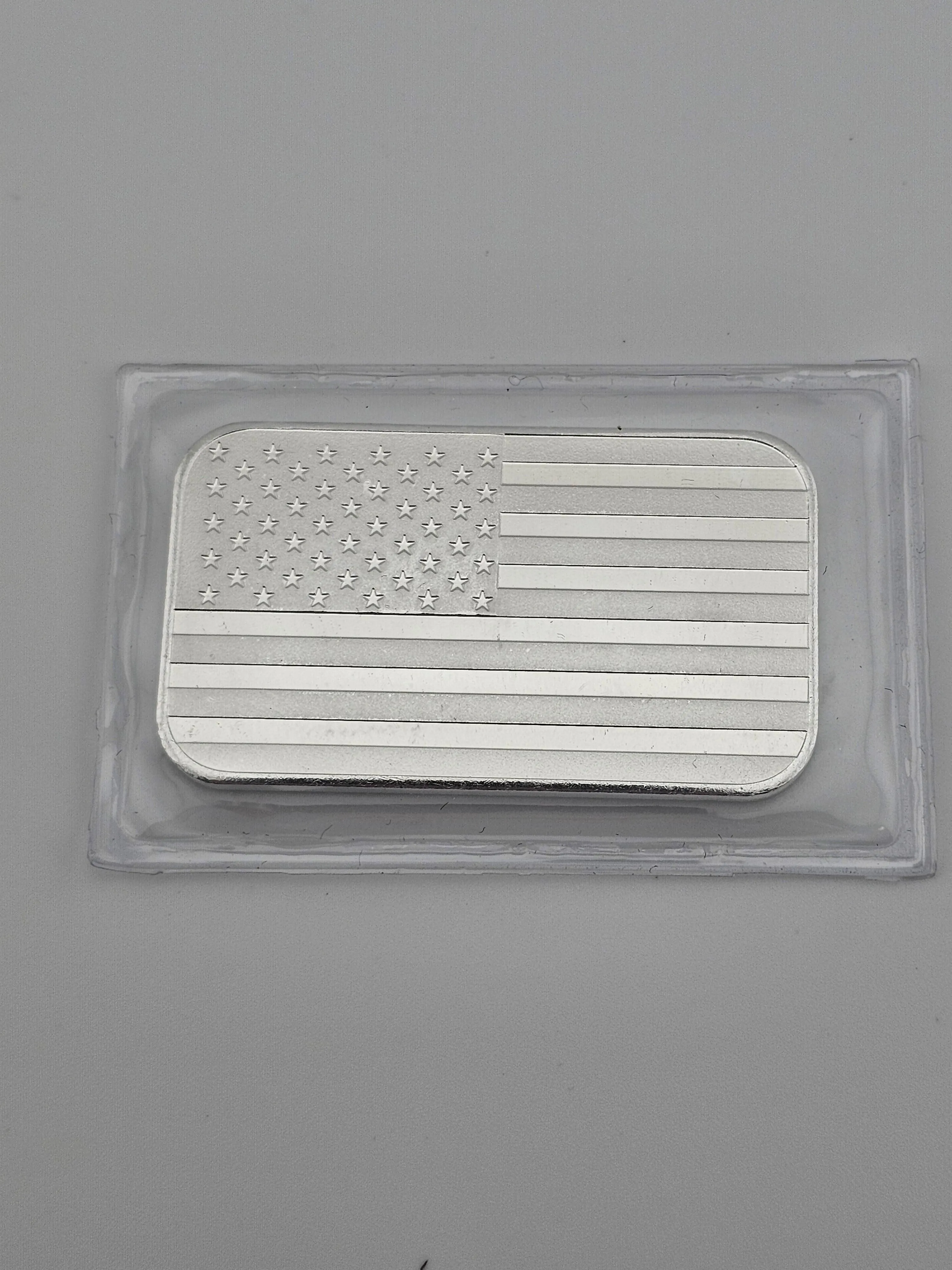 UNITED WE STAND U.S.A FLAG .999 FINE SILVER 1 OZ. BAR SEALED
