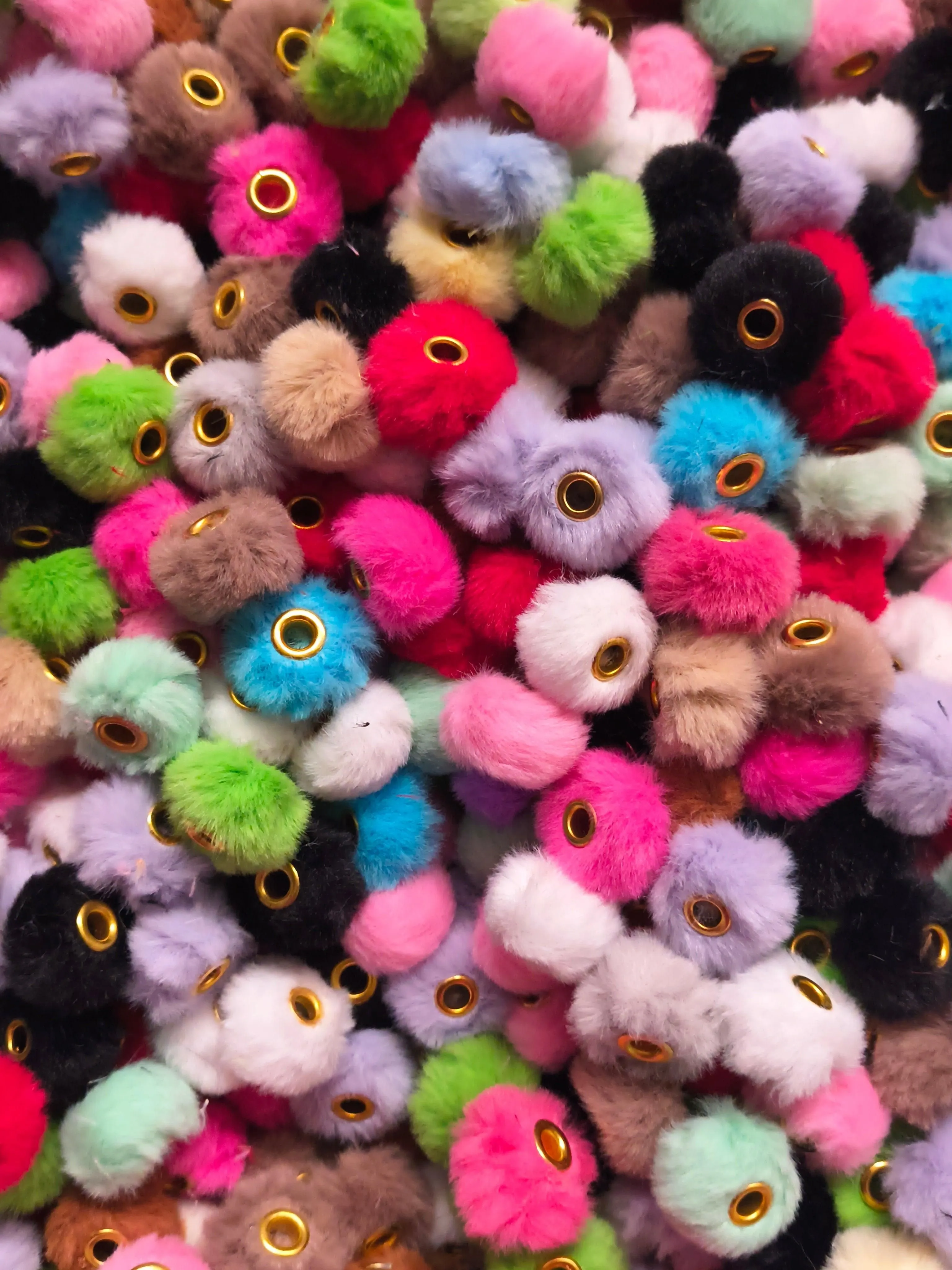 Fuzzy Large Hole Spacer 16mm 20pcs