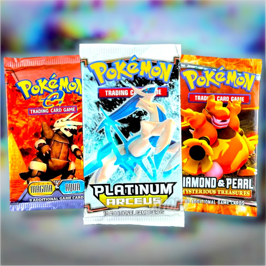 EX Team Magma vs Team Aqua + Platinum Arceus + DP Mysterious Treasures (3 Packs)