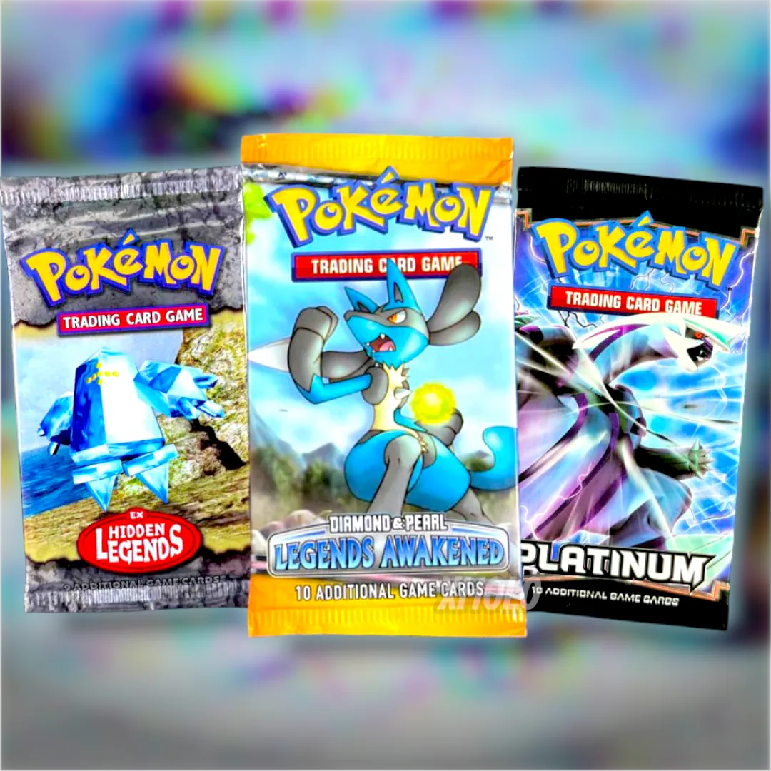 EX Hidden Legends + DP Legends Awakened + Platinum Base (3 Packs)
