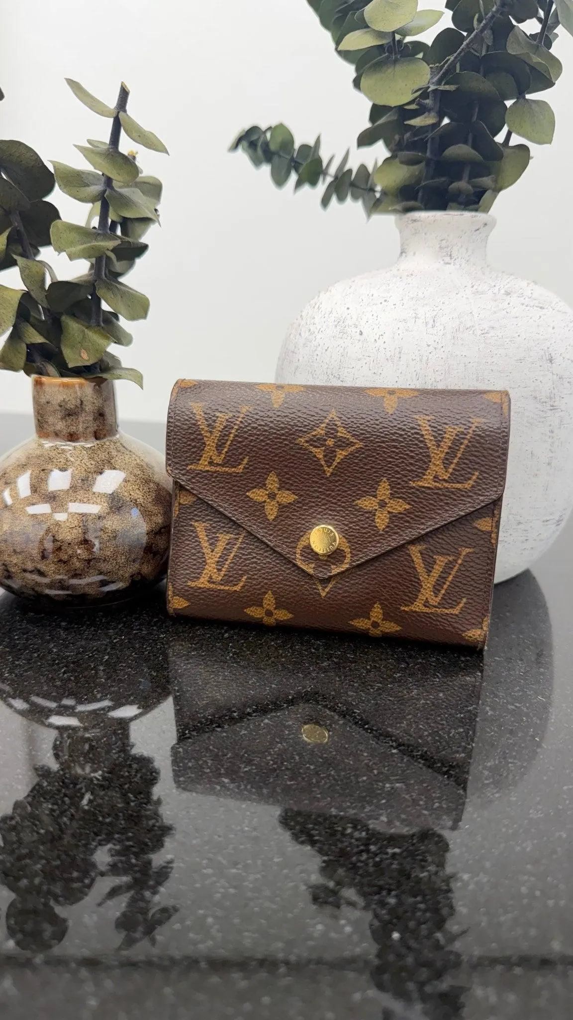 Louis Vuitton Monogram Purple Victorine Compact Wallet