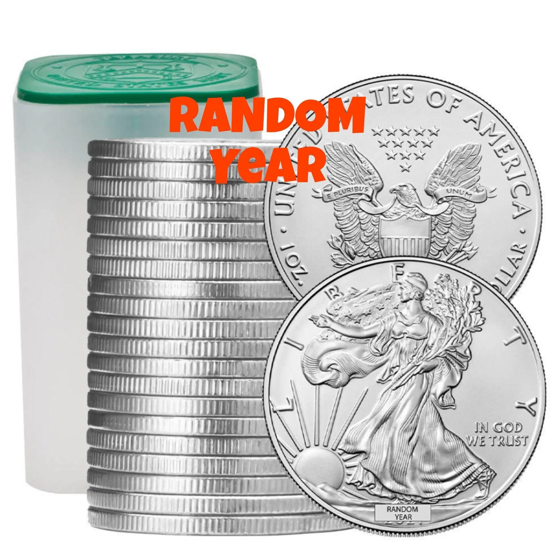 $1 American .999 Silver Eagle 1 OZ. Random Year Brilliant Uncirculated