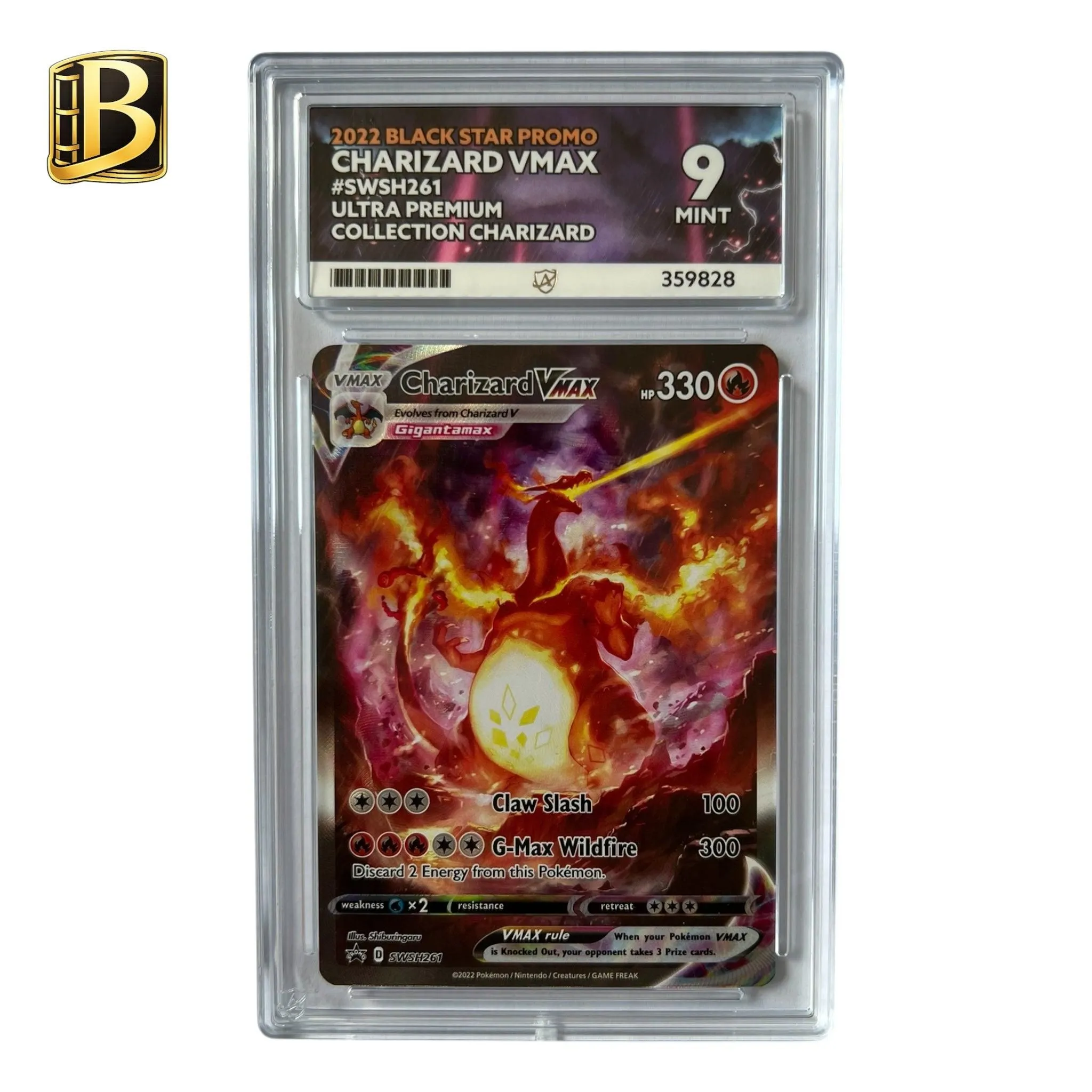Charizard VMAX SWSH261 – Black Star Promo – ACE 9 Mint – Pokémon