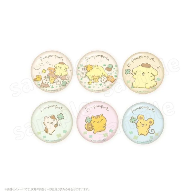 [Blind Bag] CAN BADGE PIN Sanrio "Pompompurin Heartwarming Picnic"