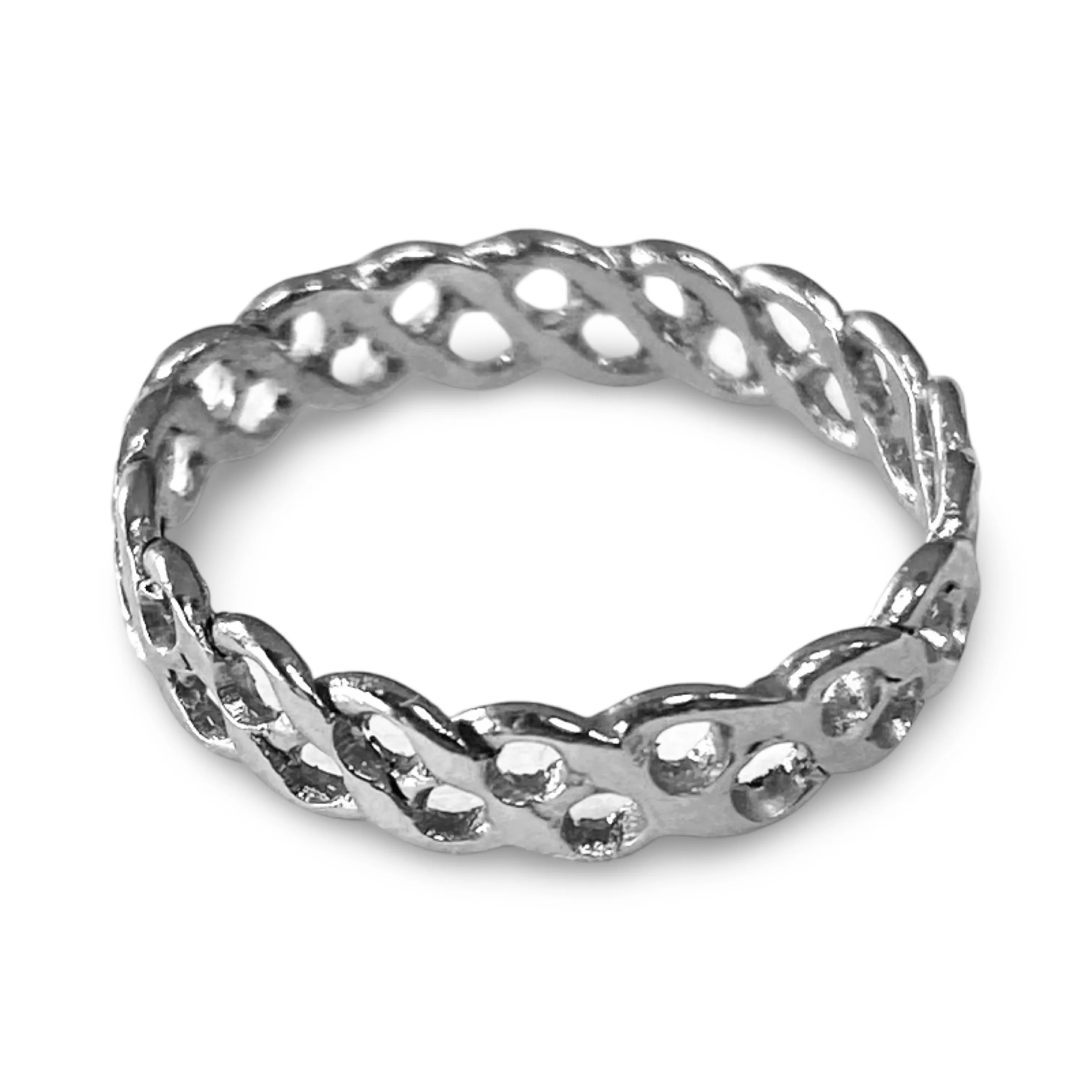 Silver Woven Ring