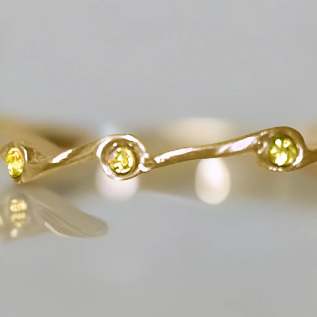 Topaz Birthstone Stacker Ring