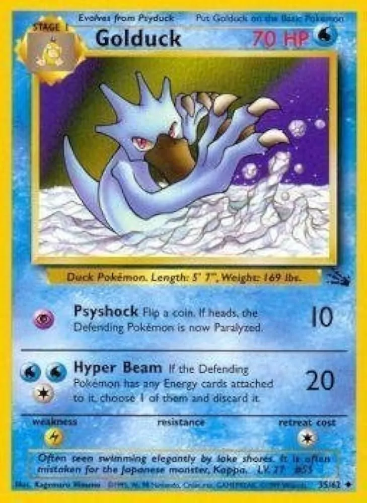 ENG Golduck - Fossil #35 - NM