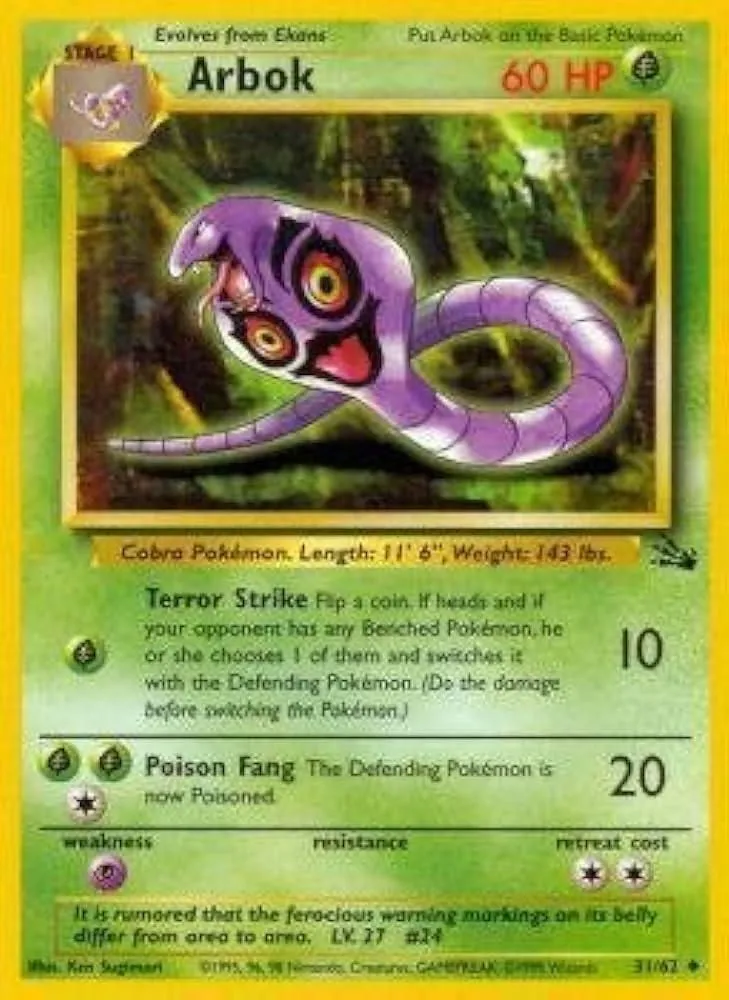 ENG Arbok - Fossil #31 - NM