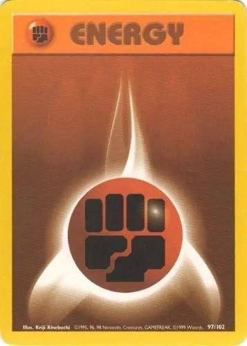 ENG Full Set of Base Set Energies (x6) - #97-102 - NM