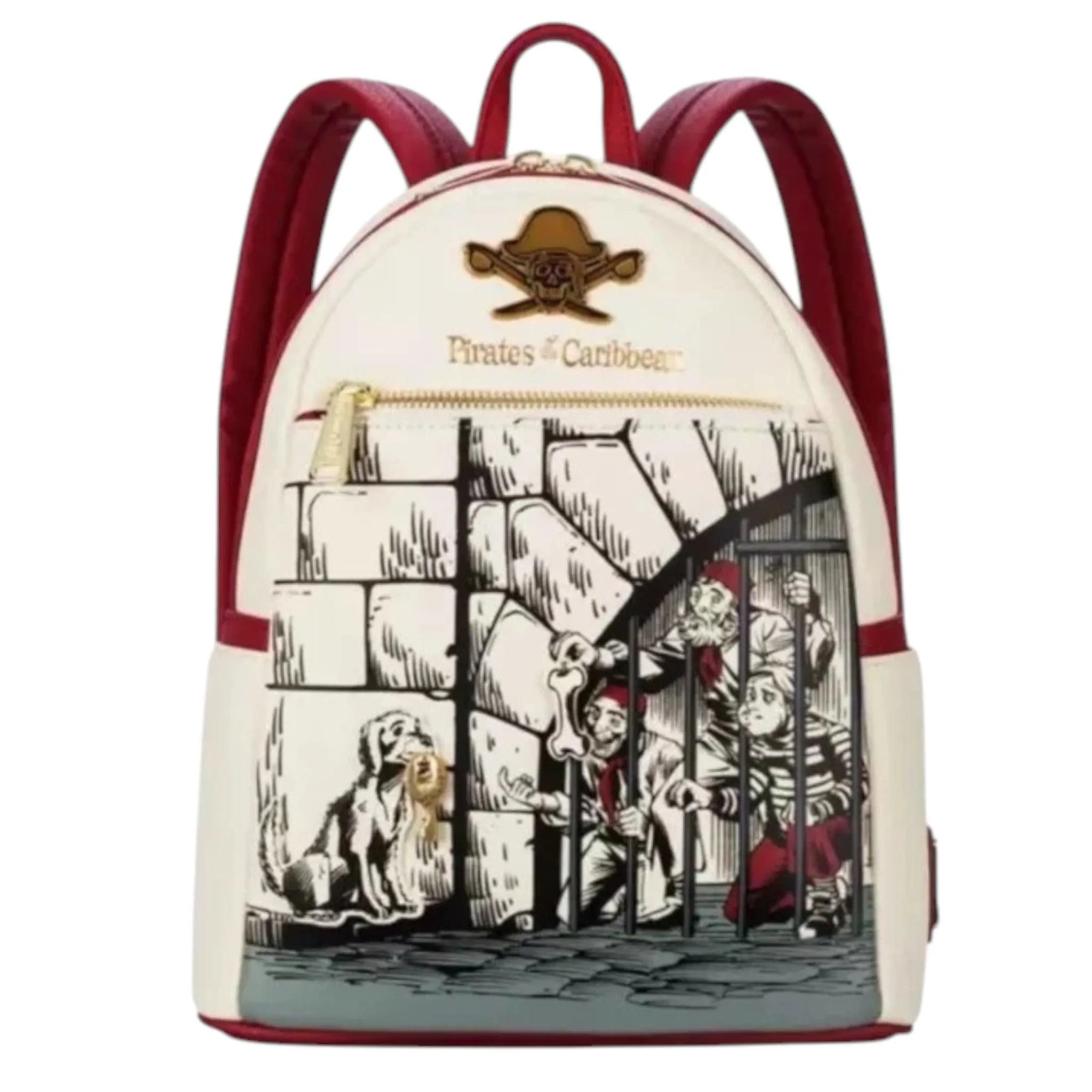 Loungefly Vault Disney Parks Pirates of the Caribbean Jail Scene Mini Backpack