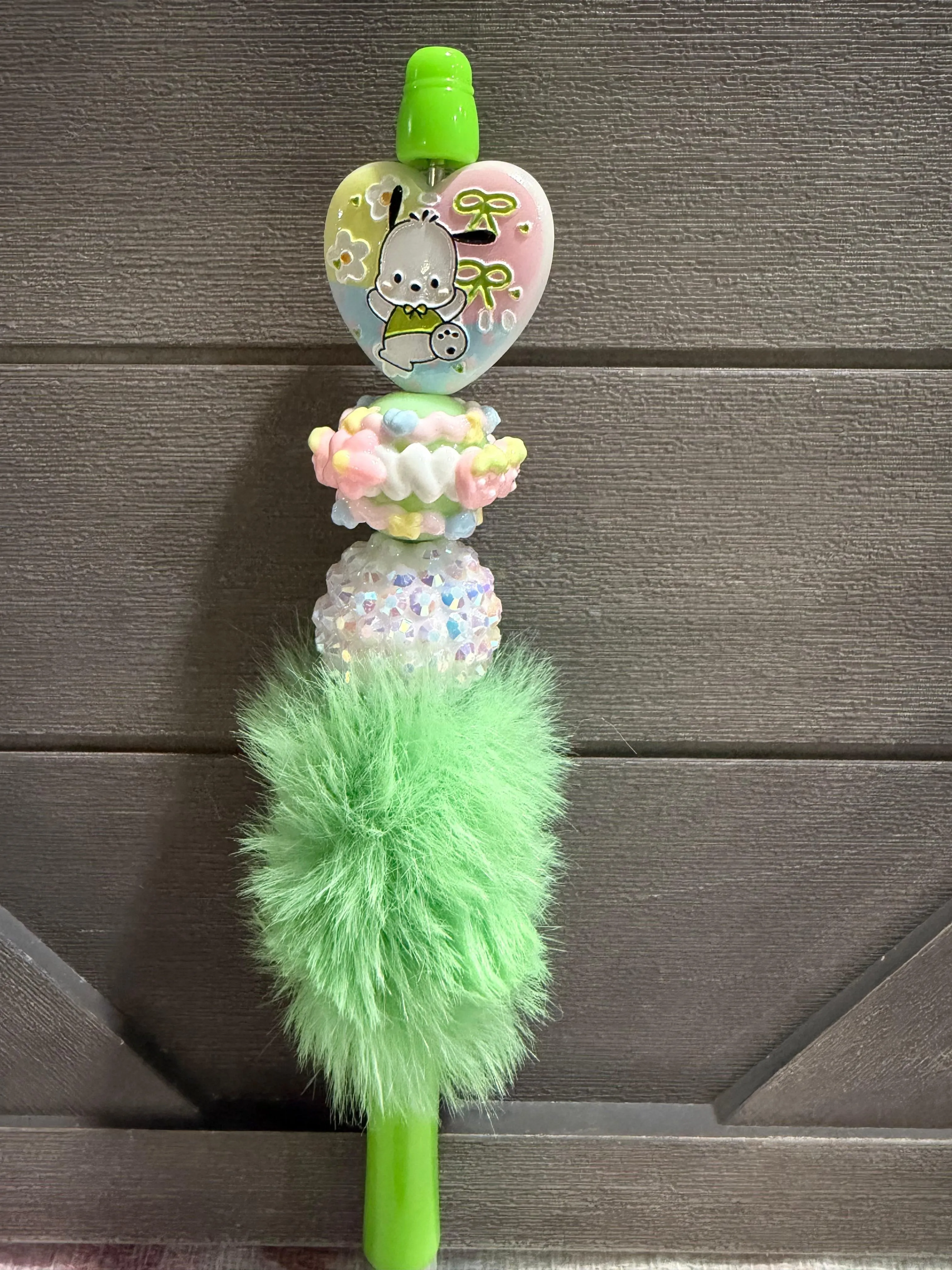 Pom-pom Heart Pen