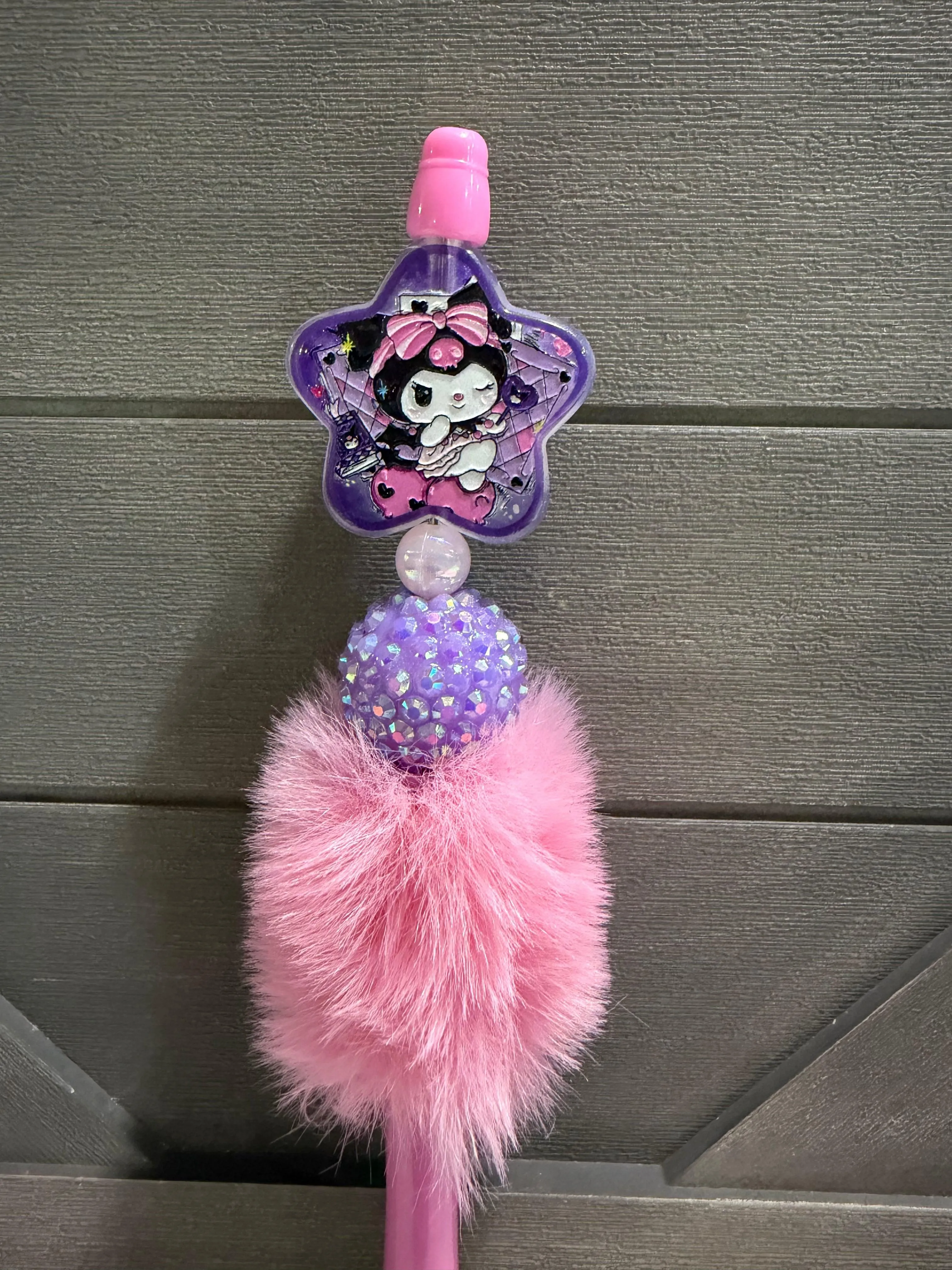 Kuromi Pink Fluff Pen