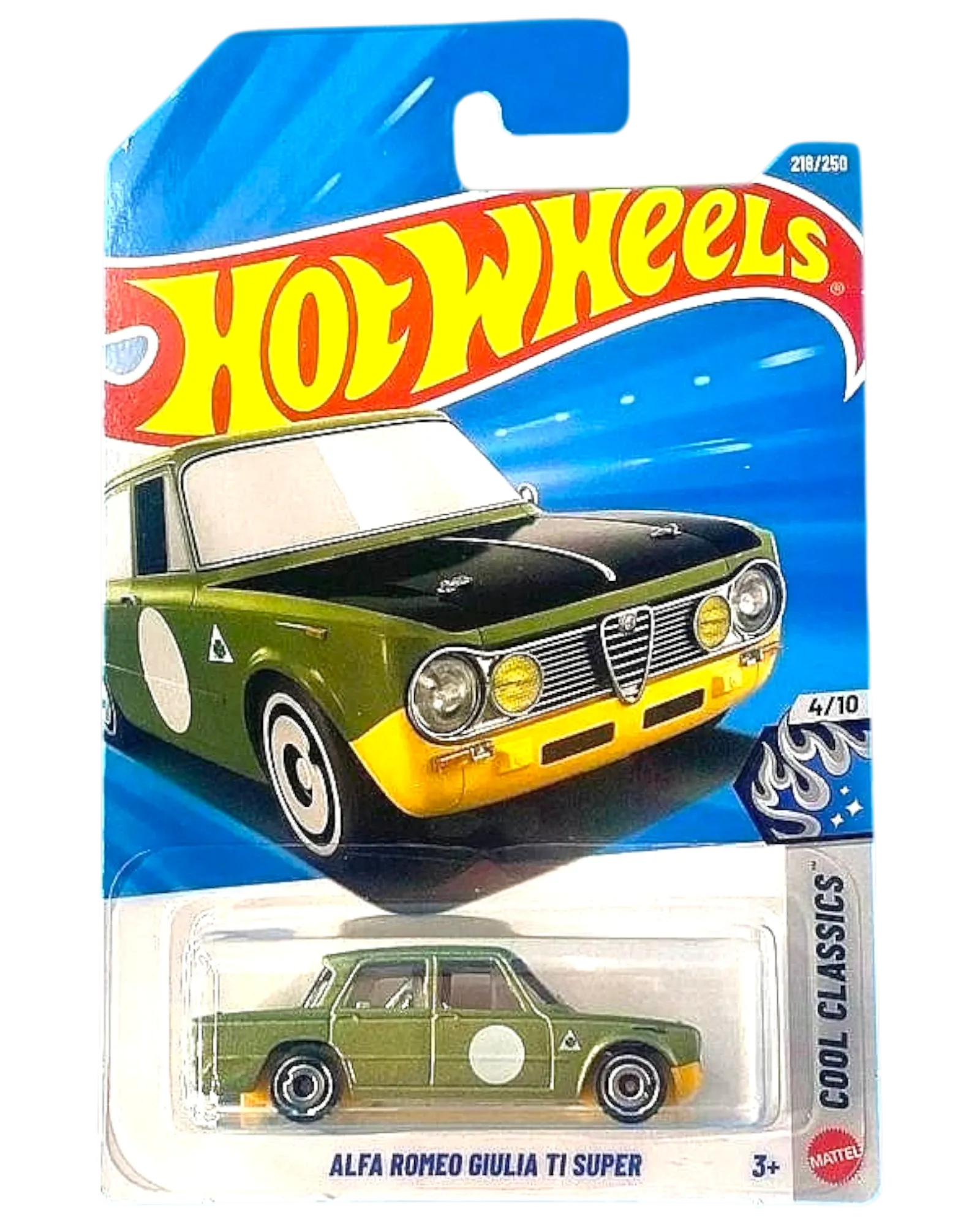 Hot Wheels Alfa Romeo Giulia TI Super Metalflake Olive 1:64 Die-Cast #218/250