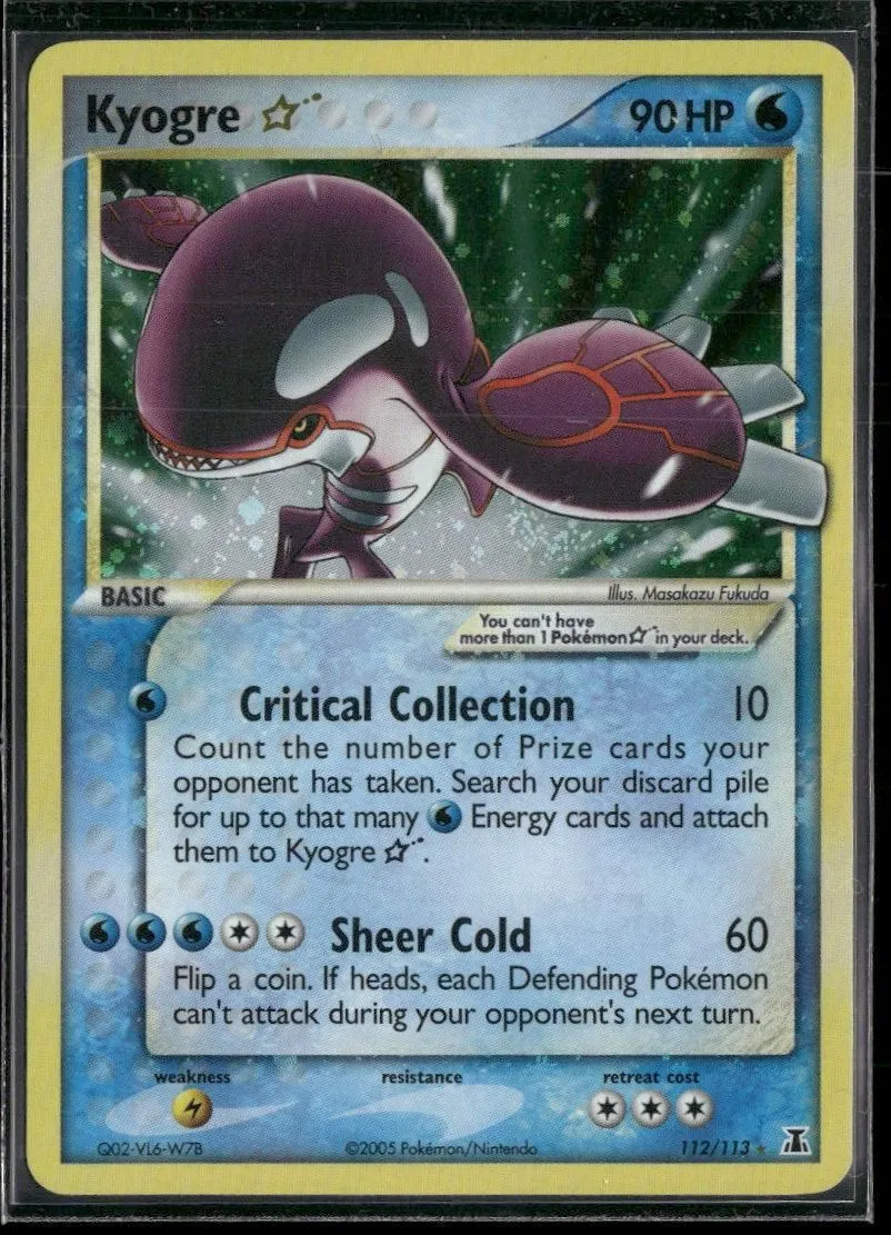 EX Delta Species Kyogre Star #112/113