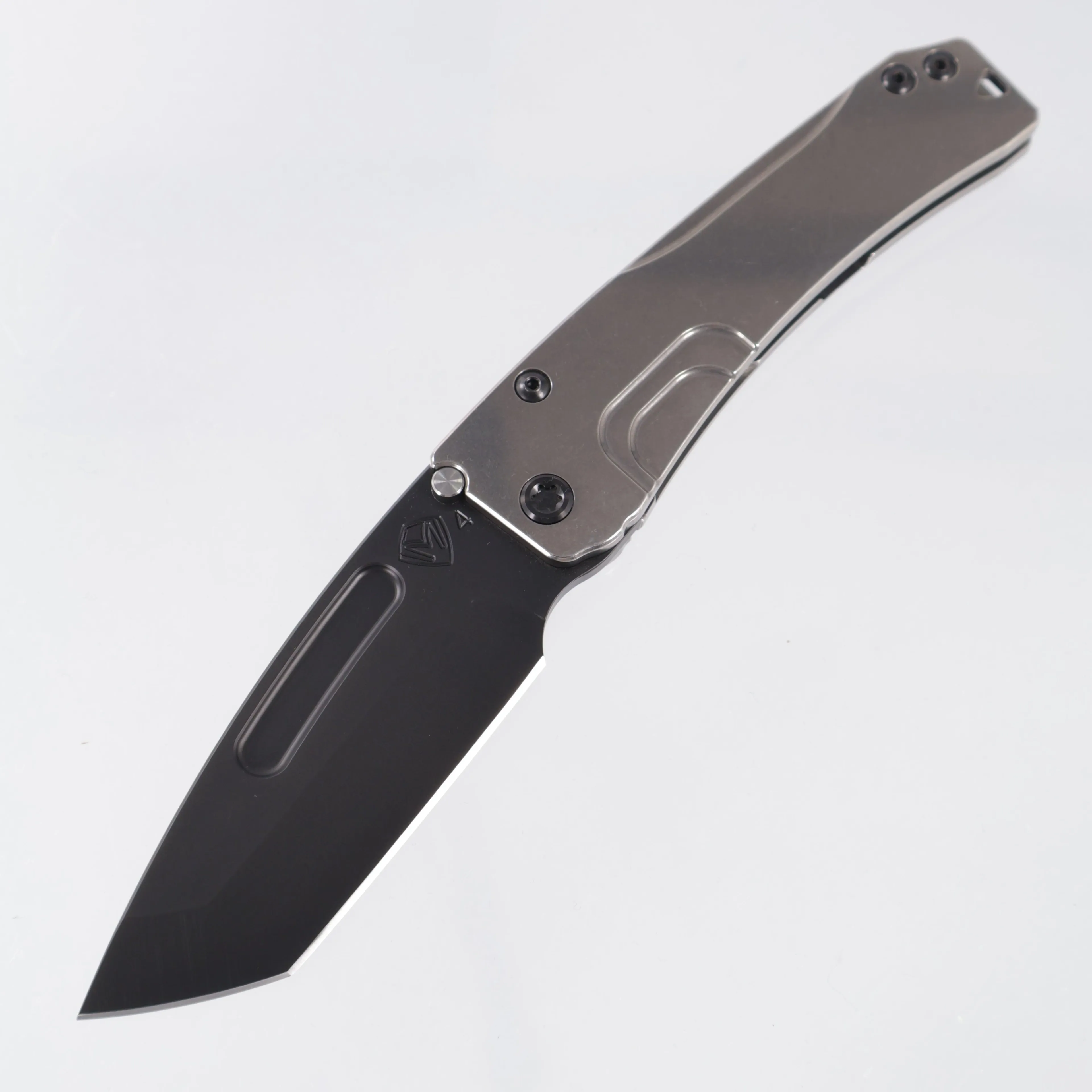 Medford Slim Midi Tanto - Tumbled Titanium Front Scale & Lockside - PVD S45VN - MK2014PT-01TM-TPCP-Q4