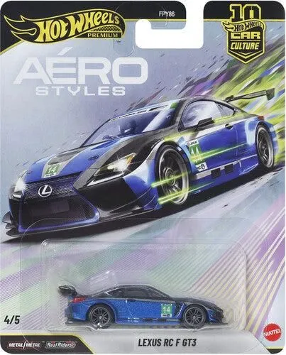 Hot Wheels Car Culture Aero Styles, Lexus FC F GT3 Diecast Model Car