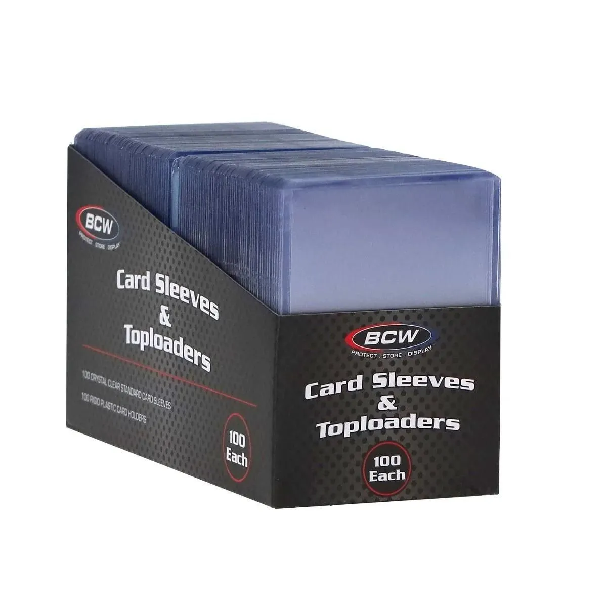 BCW 100 Count Card Sleeve and Top loader Combo Pack