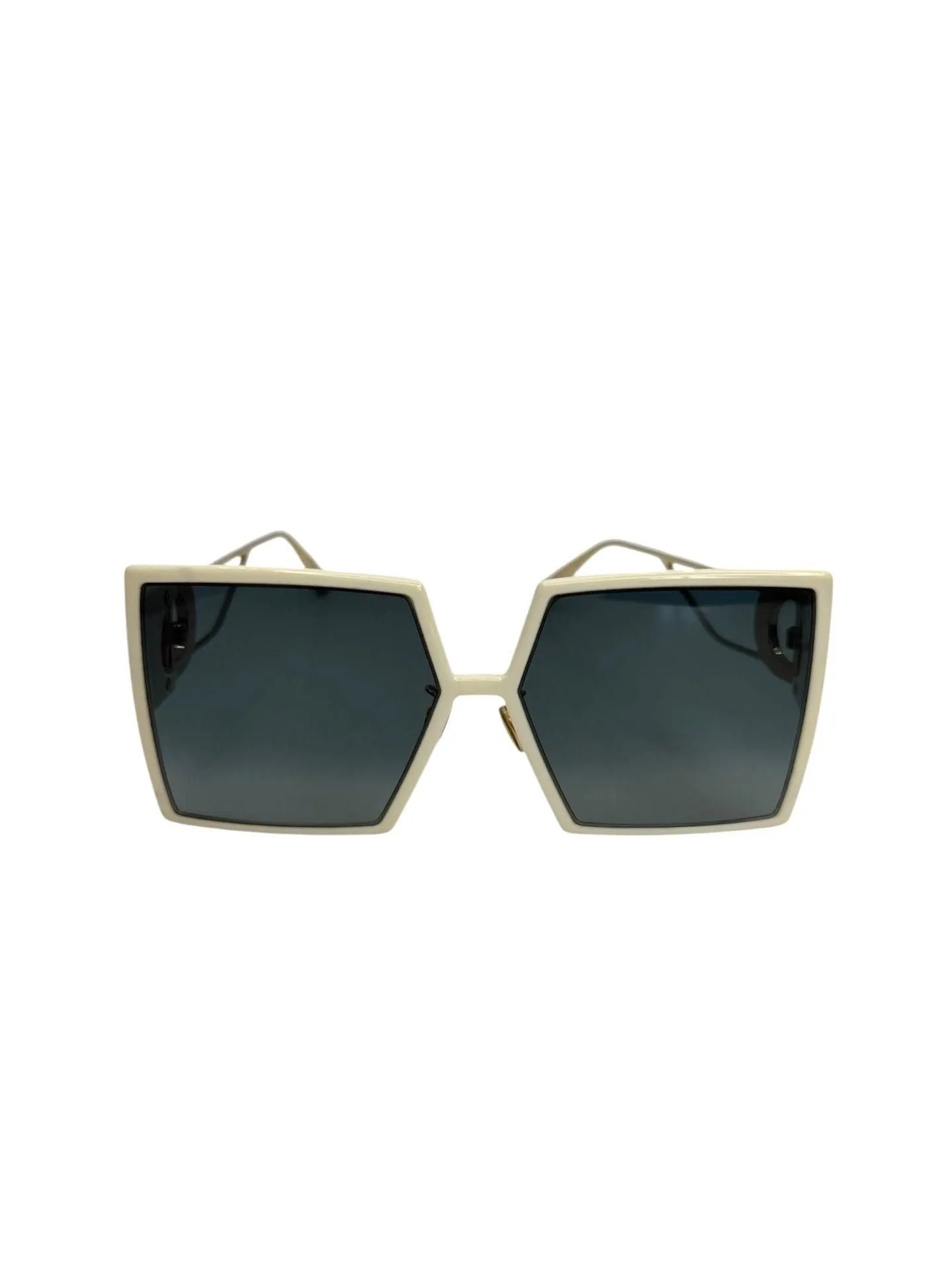 Dior Oversized White Square Sunglasses With Case T4030
