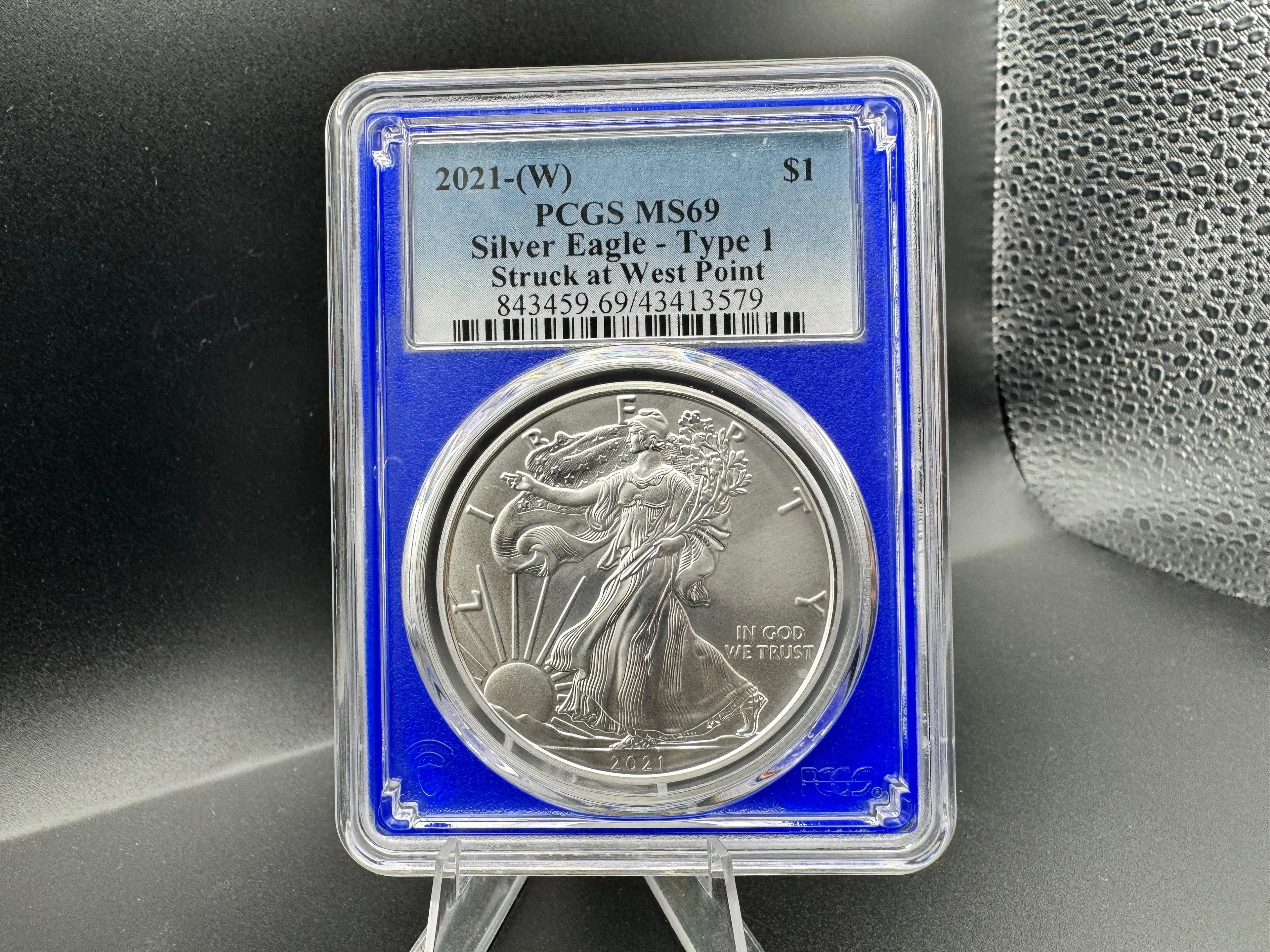 2021 American Silver Eagle West Point Minted, PCGS MS69