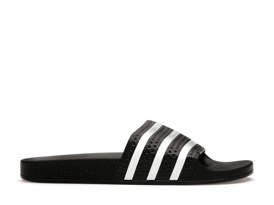 1317299 adidas Adilette Slides Black Men 12 New