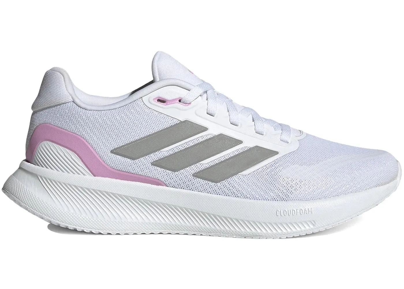 1317303 adidas Runfalcon 5 Cloud White Grey Strata Core Black Women 7.5 New