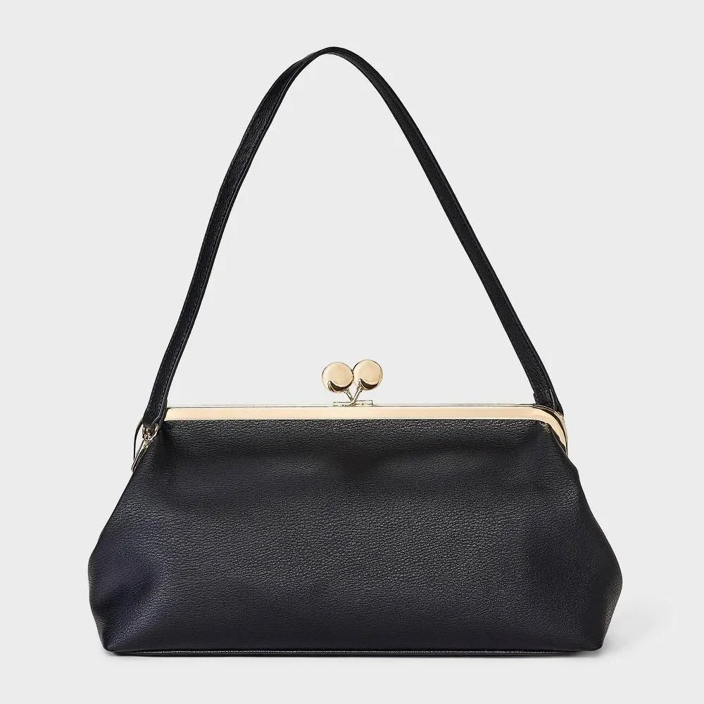 New Without Tags - Size: One Size - Kiss Lock Clutch Bag - A New Day Black