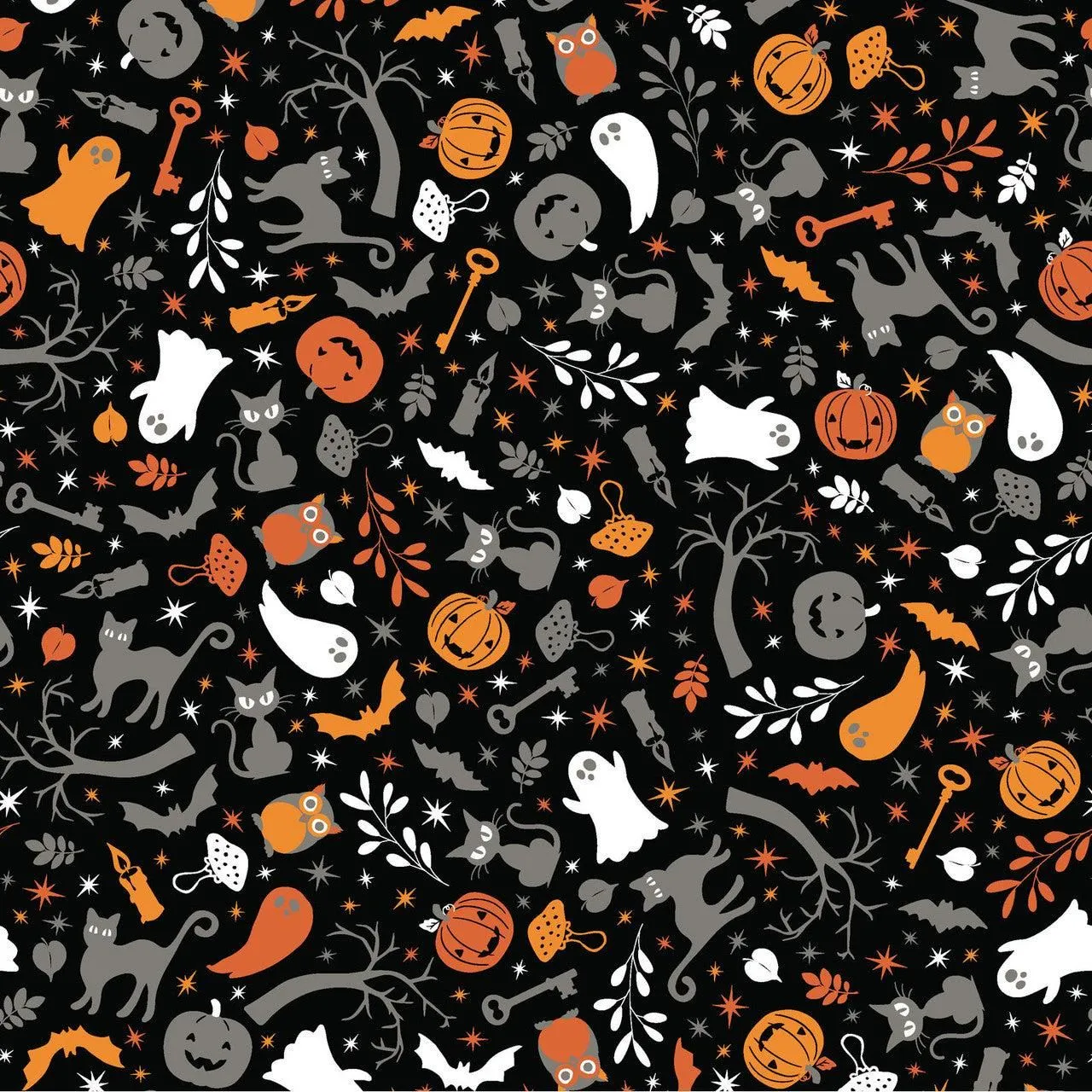 Pumpkins and Potions Tossed - Sold by the 1/2 Yard