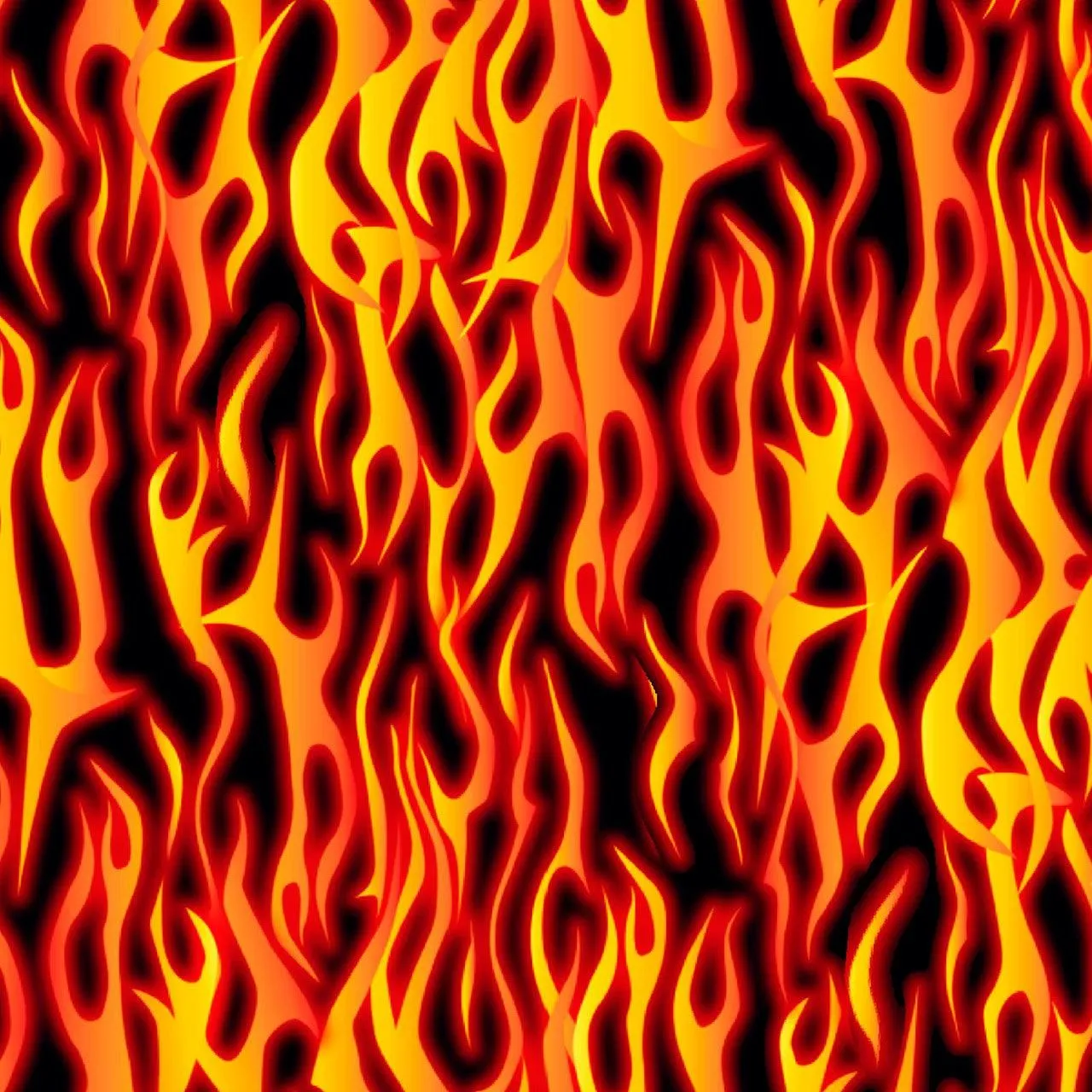 Road Runners / Flames  - Sold by the 1/2 Yard