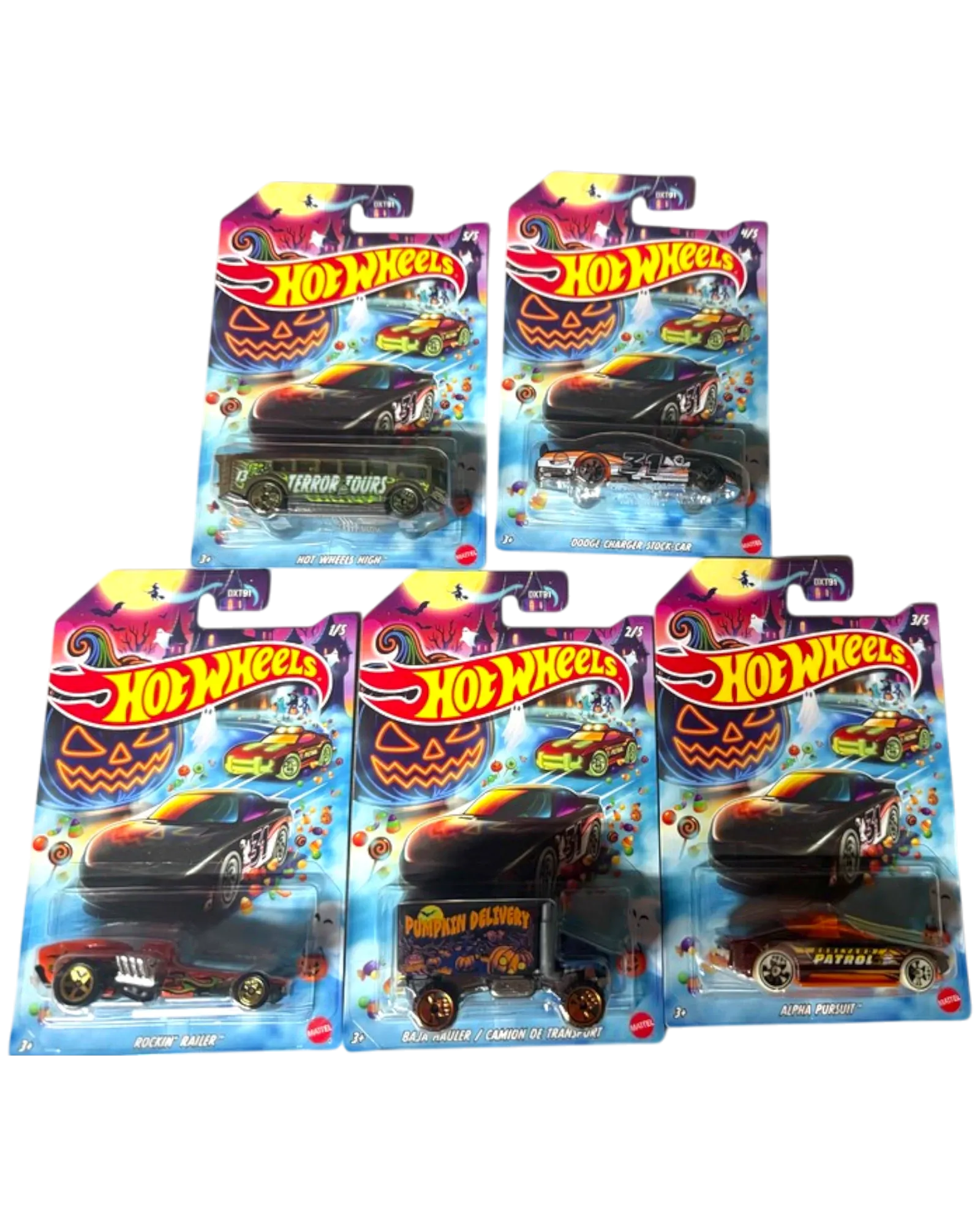 Hot Wheels 2026 Halloween Series Complete Set of 5 1:64 Die-Cast