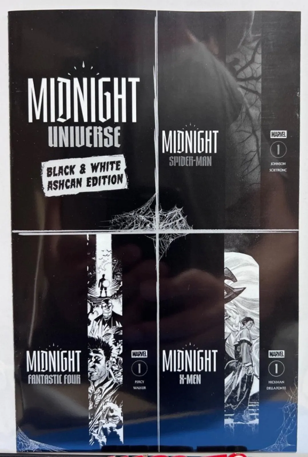 MARVEL MIDNIGHT UNIVERSE #1 B&W ASHCAN EDITION SPIDER-MAN/FF/X-Men 1ST APP