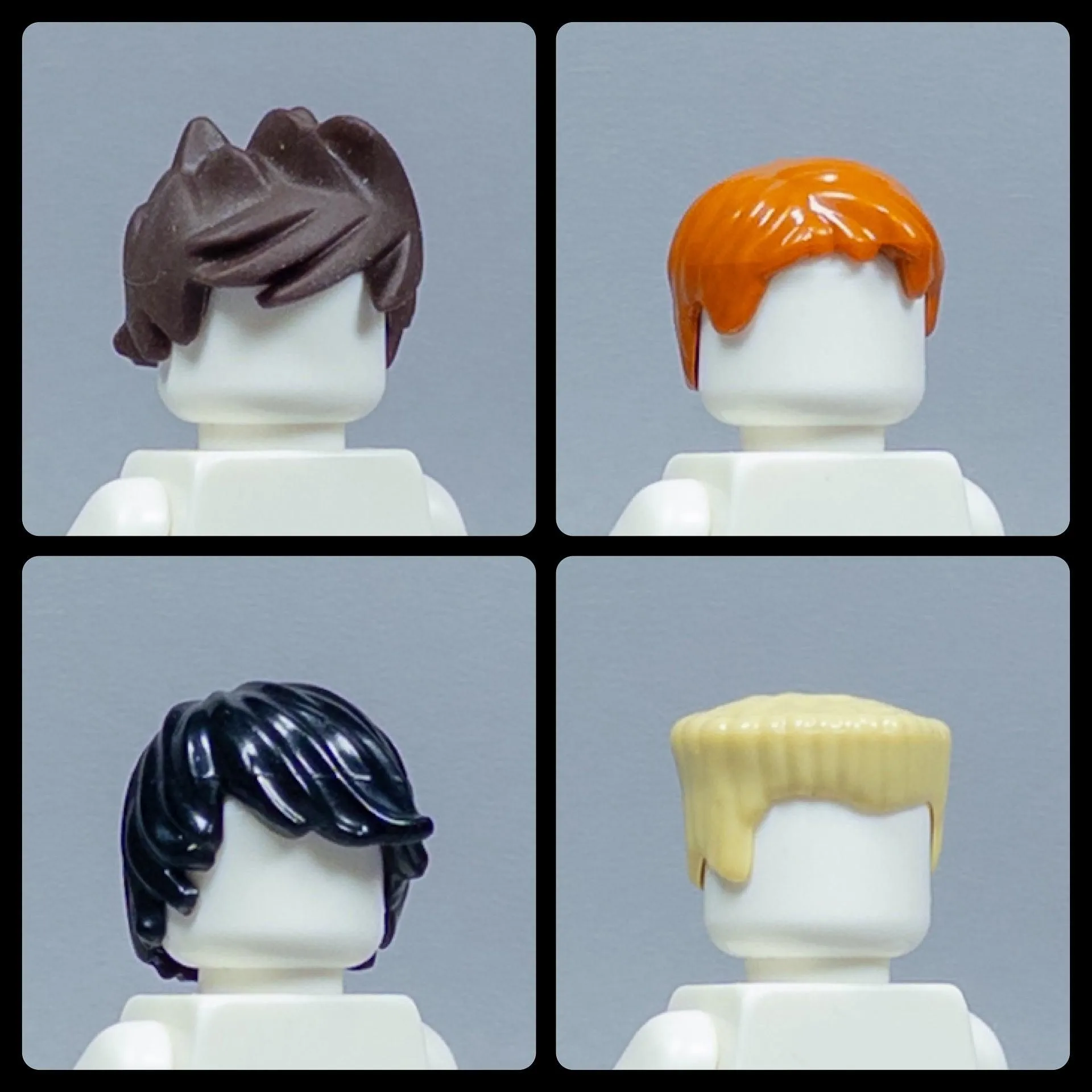 Ninjago OG Hair 4-Pack: Kai, Cole, Jay & Custom Zane