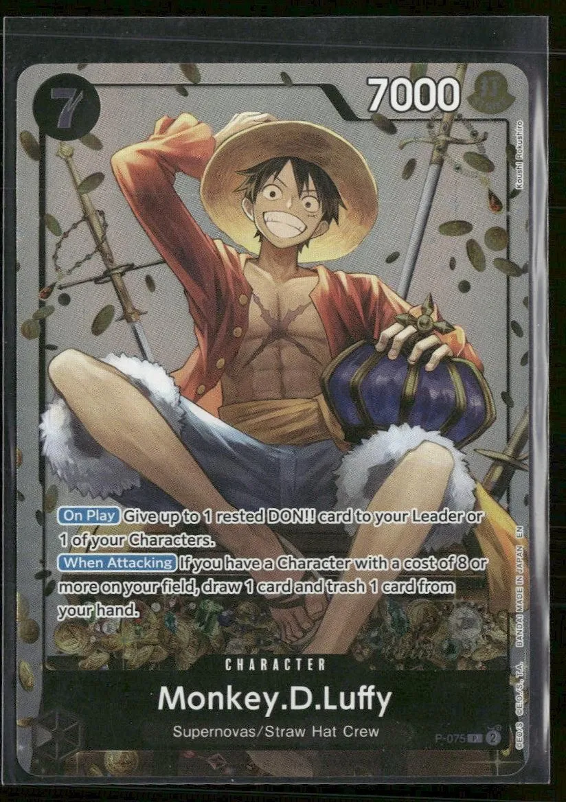 One Piece Promotion Cards Monkey.D.Luffy (Tin Pack Set Vol. 2) #P-075