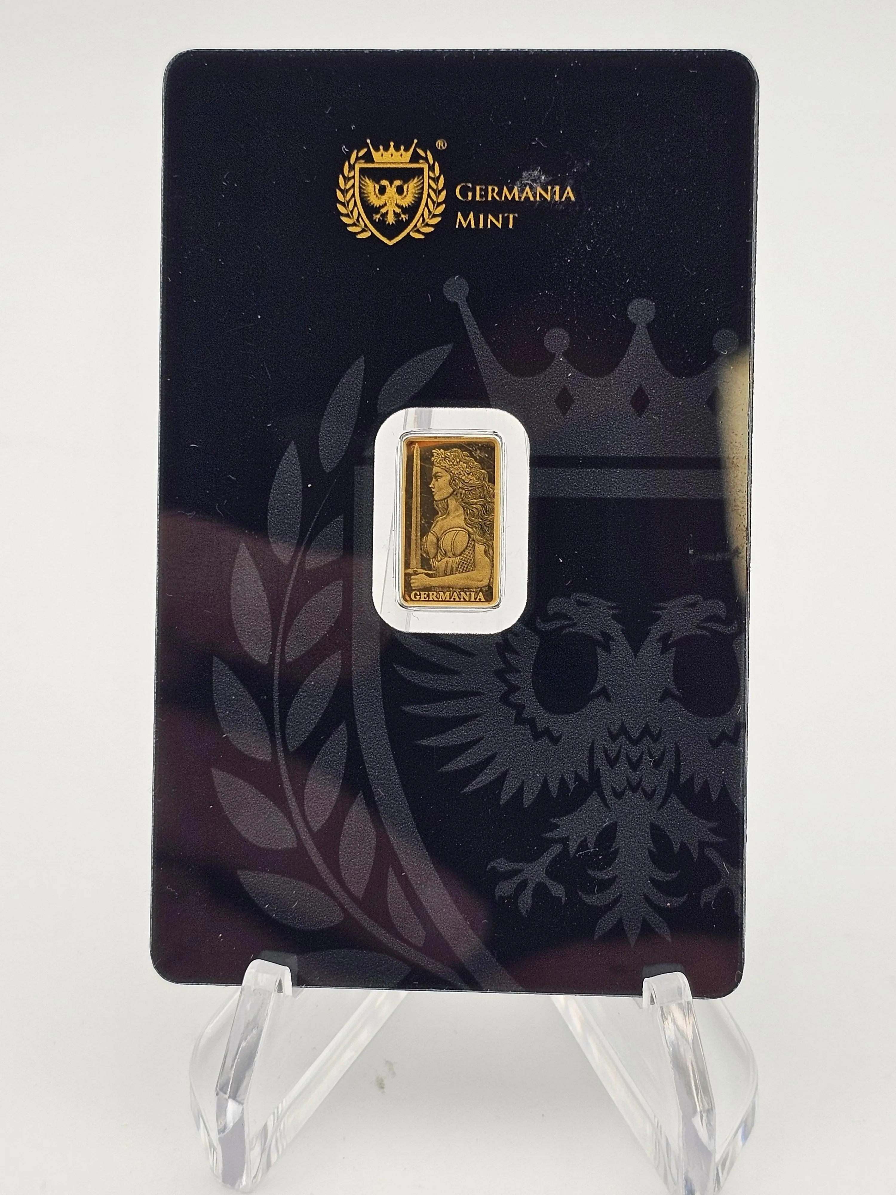 1/200 OZ. .999 Gold Bar Germania Mint Certified