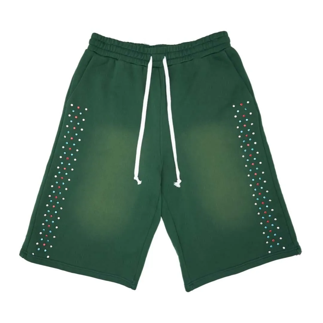Cactus Valley Hidden Crystal Sweat Shorts Green
