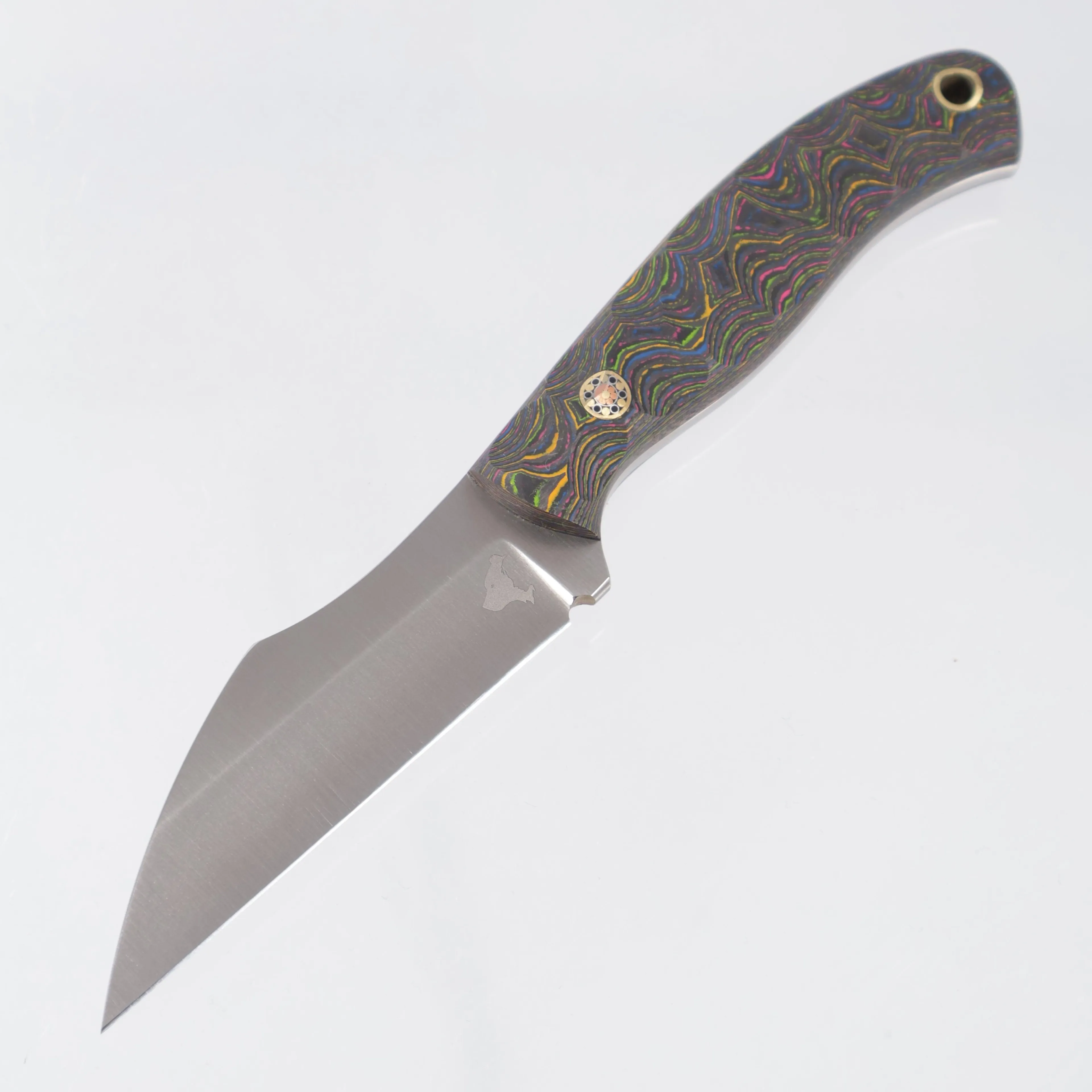 Artio EDC Ailurus - Sculpted 80s Camo Carbon w/ Mosaic Pins - Satin AEB-L