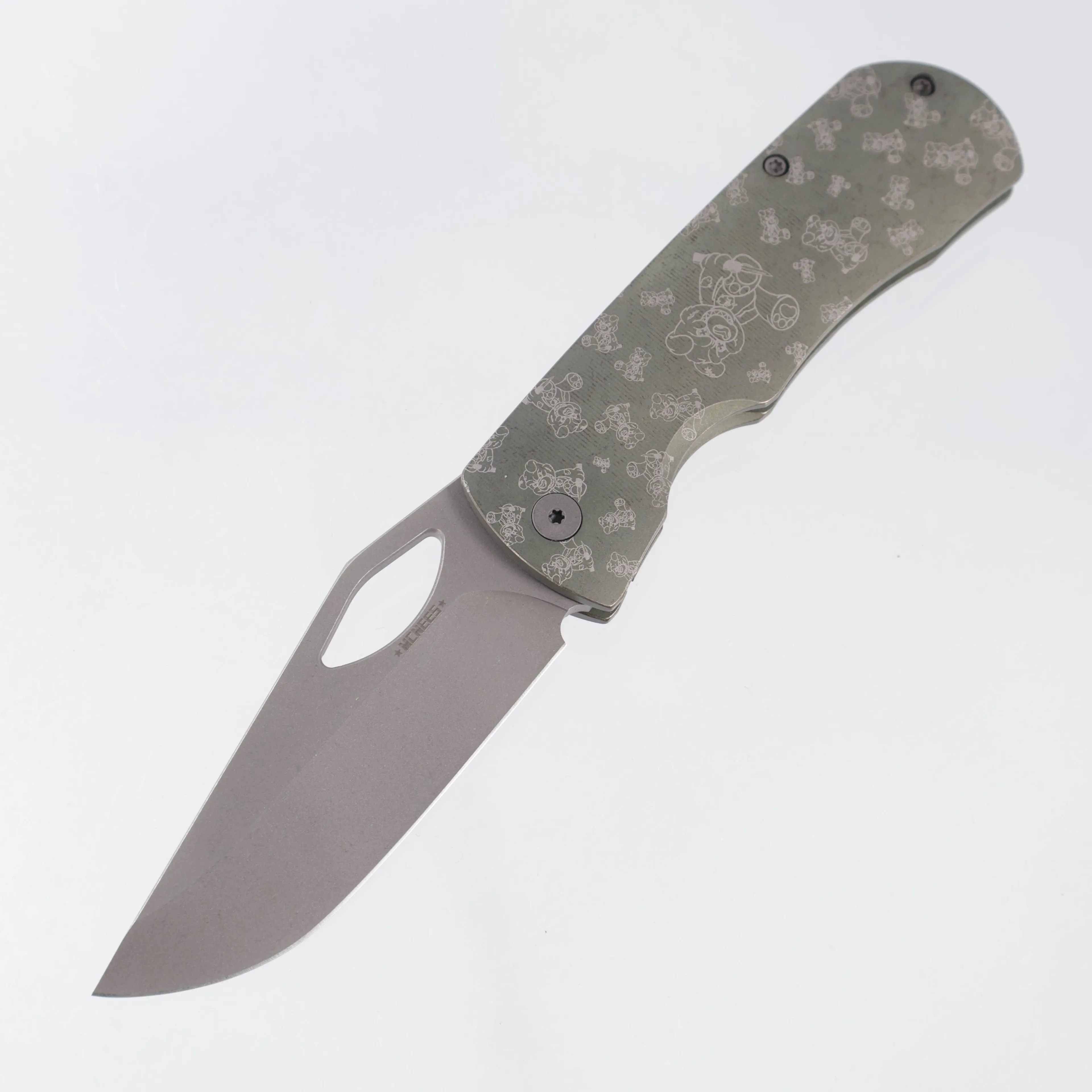 McNees Little Dixon - Green/Bronze Ano w/ Chaos Snugglez Lasering - Atomic Stonewash Magnacut - BROP Exclusive