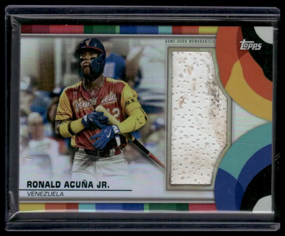 2023 Topps World Baseball Classic #BRC-RA Ronald Acuña Jr. WBC Base Relics