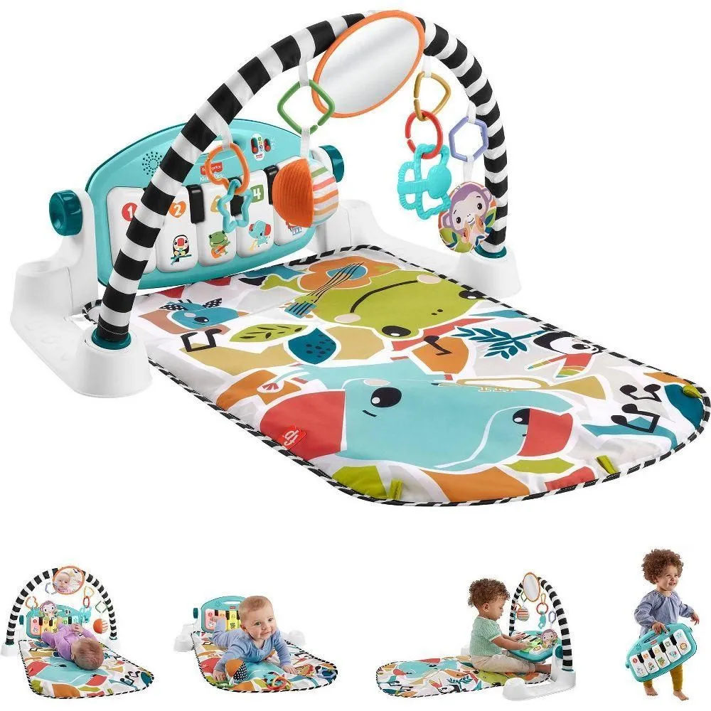 New without Tags - Fisher-Price Glow & Grow Kick and Play Gym - Blue