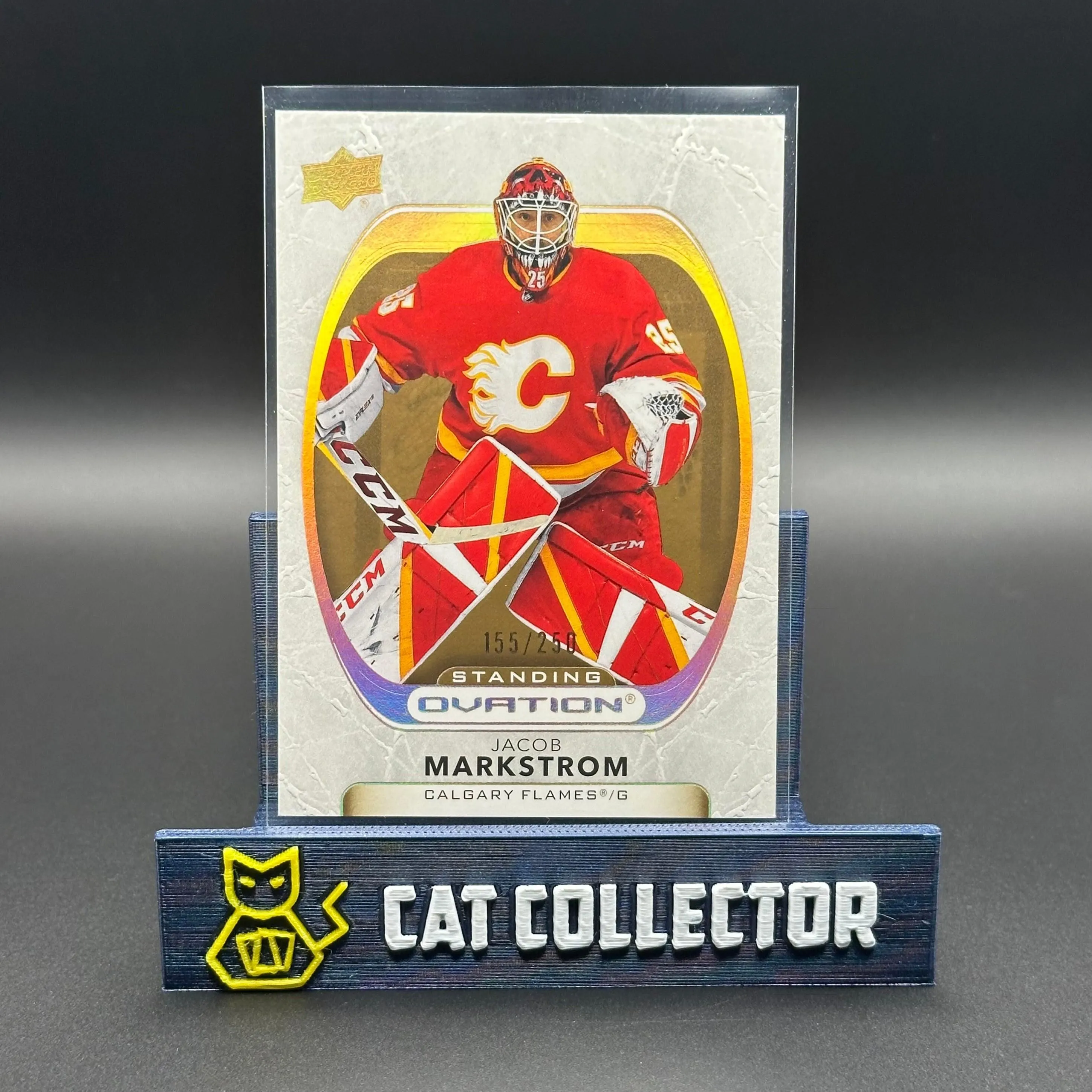 2021-22 UD Ovation JACOB MARKSTROM #53 Standing Gold Spectrum /250