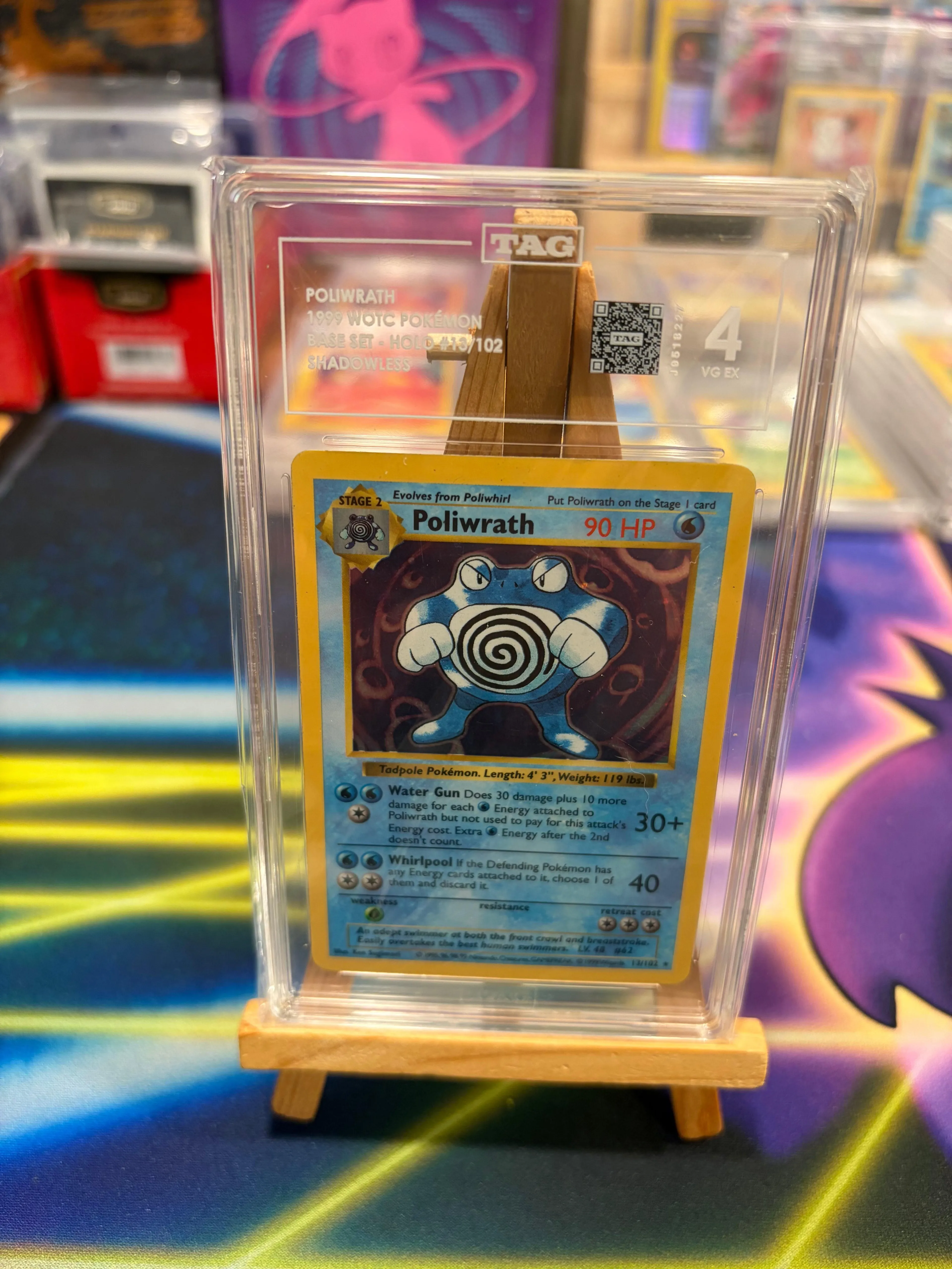 Poliwrath (Shadowless) - Base Set - TAG 4
