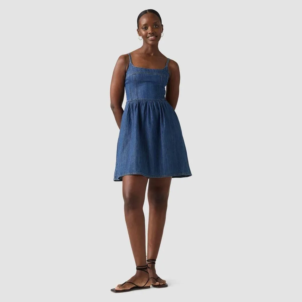 New without Tags - Size: Medium - Levi's Women's Jadine Denim Dress - Unturned Stone M