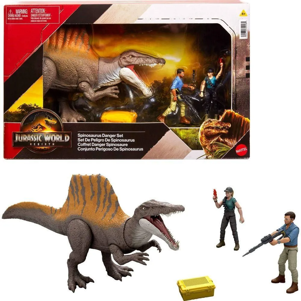 Brand New - Jurassic World Rebirth Storypack with Exclusive Spinosaurus 2 Human Figures