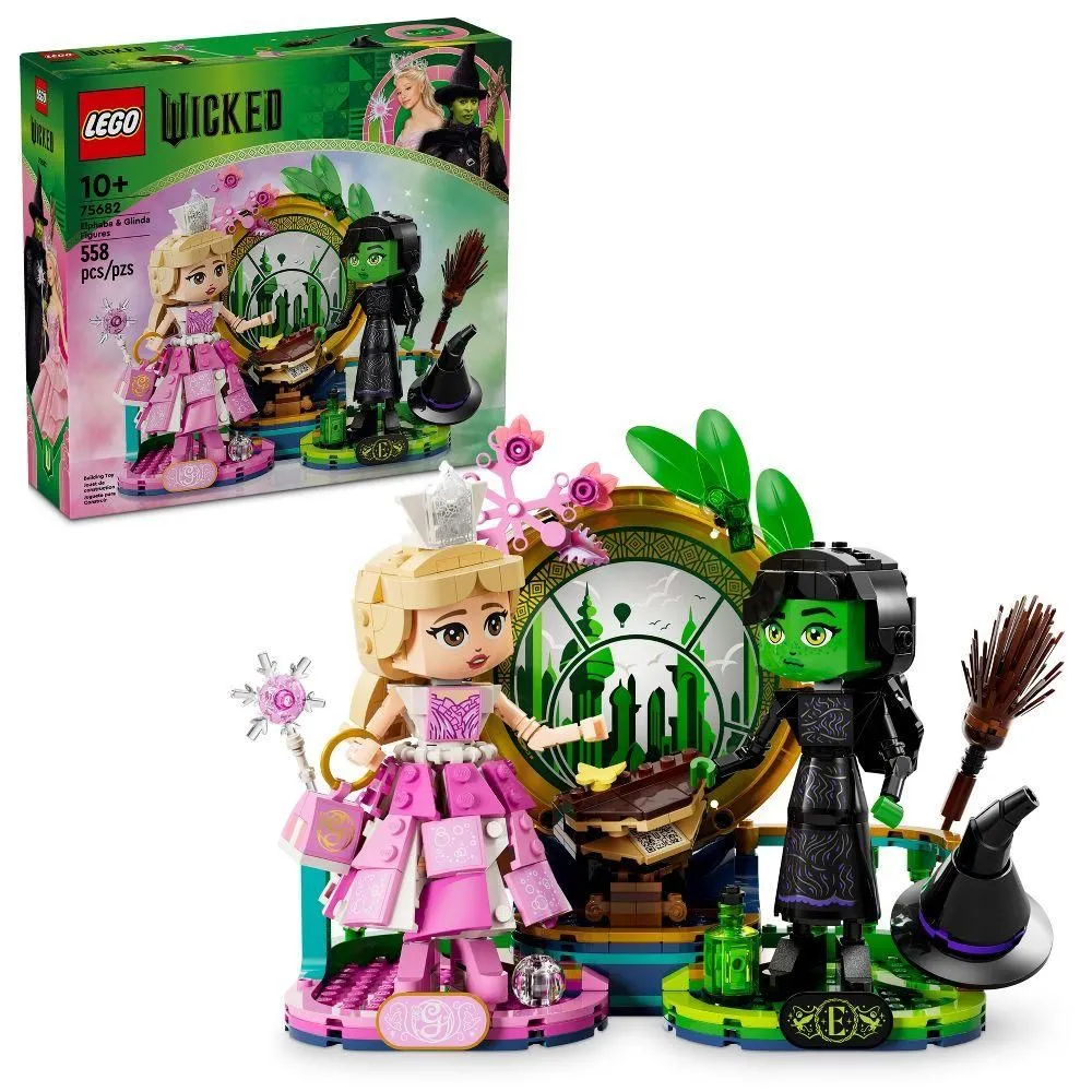Brand New - LEGO Wicked Elphaba & Glinda Figures Fantasy Playset Kids Witch Toys 75682