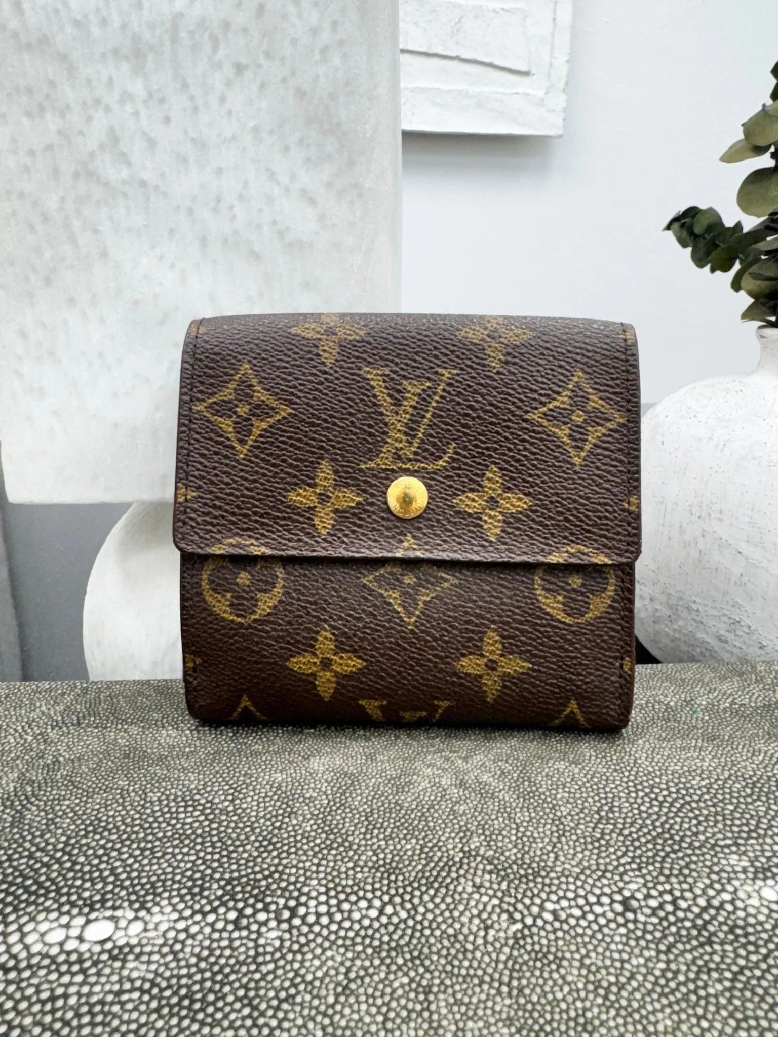 Louis Vuitton Monogram Elise Trifold Wallet