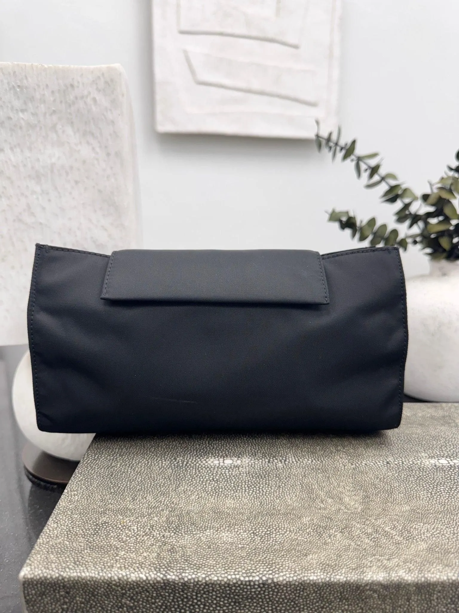 Prada Black Nylon Clutch Bag