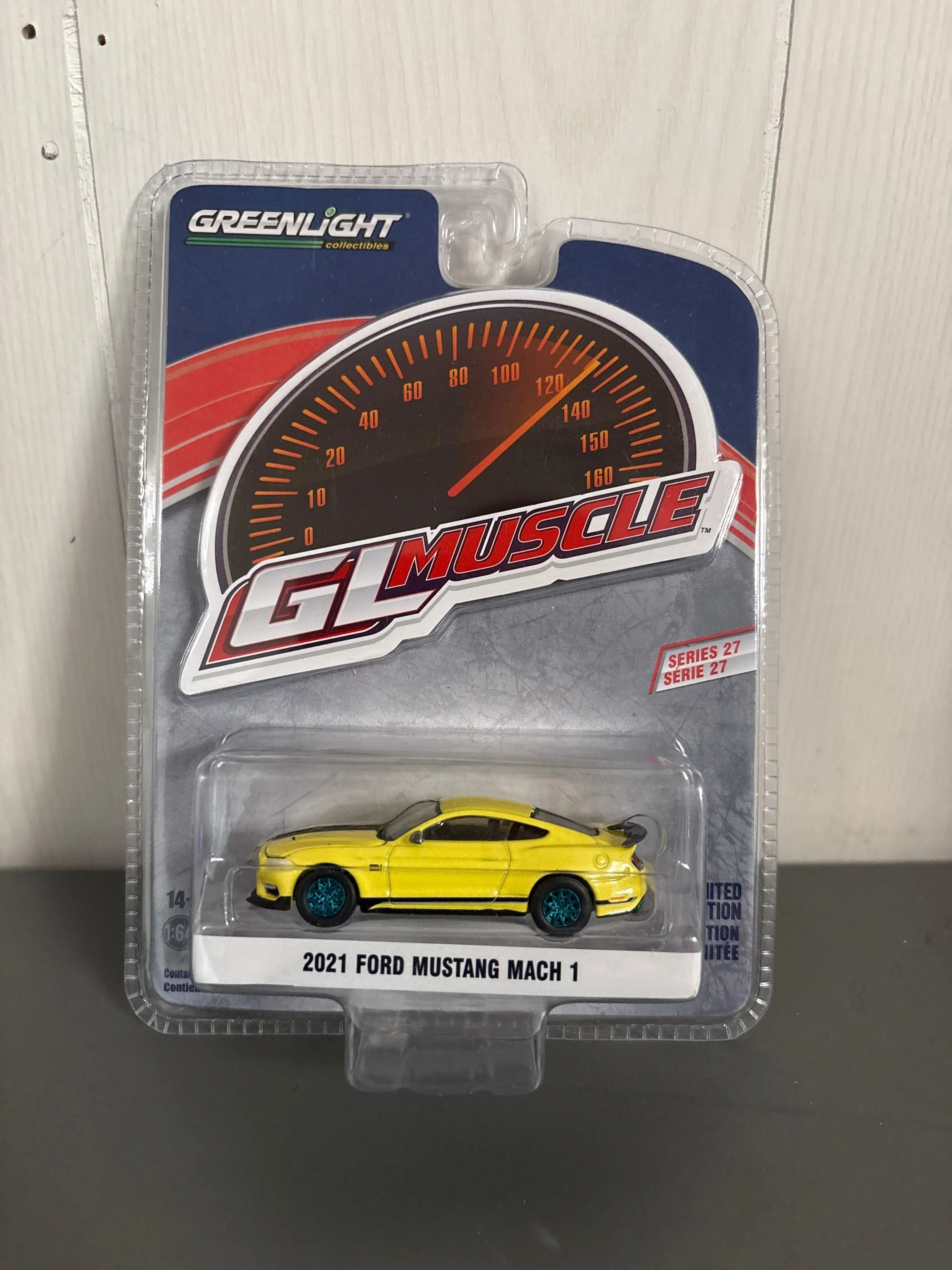 Greenlight 2021 Ford Mustang Mach 1 Diecast yellow